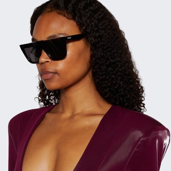 ?️ New Fendi FE40136I 81A Sunglasses - Violet Frame, Grey Lenses main image 4